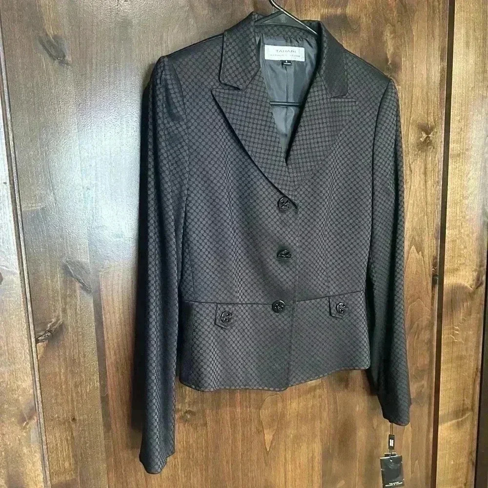 NWT TAHARI Blazer Arthur S. Levine women’s Size 6 cropped business blazer jacket - Picture 5 of 11